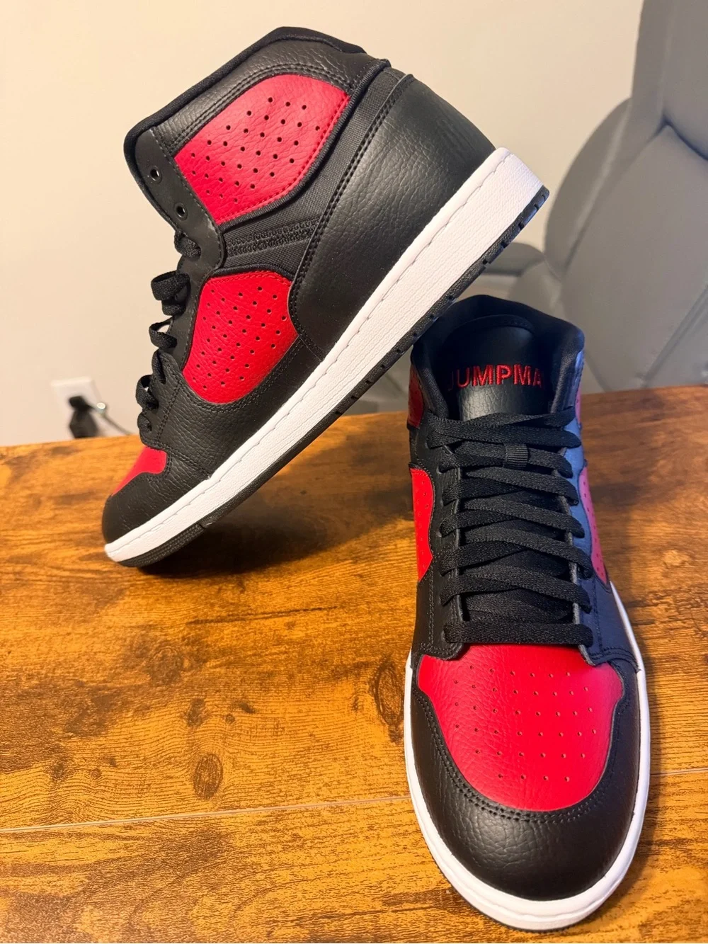 Jordan Jumpman Access Style High-Top Sneakers - Black/Red 11M